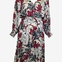 Second-Hand - Witchery Floral V Neck Midi Dress Size 12 - SwapUp