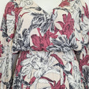 Second-Hand - Witchery Floral V Neck Midi Dress Size 12 - SwapUp