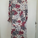 Second-Hand - Witchery Floral V Neck Midi Dress Size 12 - SwapUp