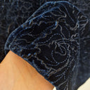 Second-Hand - Cue Rich Blue Velvet Mini Dress Size 12 - SwapUp