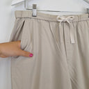 Second-Hand - Country Road Casual Breezy Beige Drawstring Pants Size 12 - SwapUp