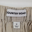 Second-Hand - Country Road Casual Breezy Beige Drawstring Pants Size 12 - SwapUp