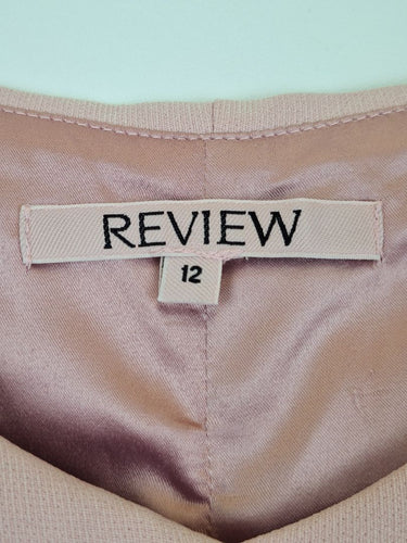 Second-Hand - Review Petal Pink Crossover Top Size 12 - SwapUp