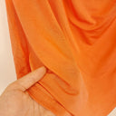 Second-Hand - Anthea Crawford Cowl Neck Apricot Shimmer Top Size M - SwapUp