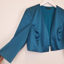 Second-Hand - Eve Hunter Dark Teal Satin Evening Jacket Size 14 - SwapUp