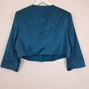 Second-Hand - Eve Hunter Dark Teal Satin Evening Jacket Size 14 - SwapUp