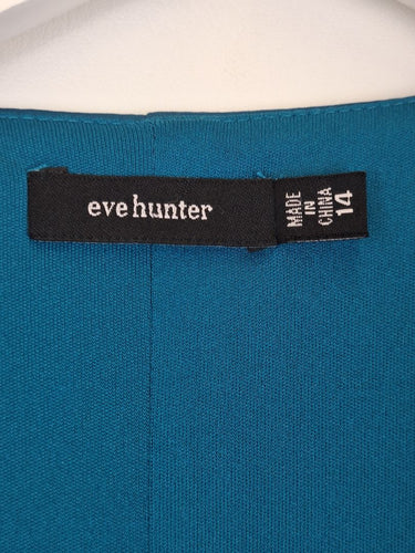 Second-Hand - Eve Hunter Dark Teal Satin Evening Jacket Size 14 - SwapUp