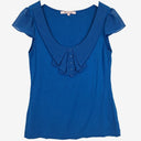 Second-Hand - Review Scoop Neck Chiffon Pleat Blouse Size 12 - SwapUp