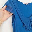Second-Hand - Review Scoop Neck Chiffon Pleat Blouse Size 12 - SwapUp