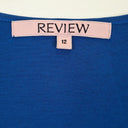 Second-Hand - Review Scoop Neck Chiffon Pleat Blouse Size 12 - SwapUp