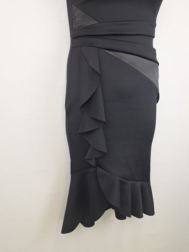 Second-Hand - Lipsy London Mermaid Fit Frilly Midi Dress Size 10 - SwapUp