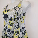 Second-Hand - Veronika Maine Lemon Pansy Satin Midi Dress Size 10 - SwapUp