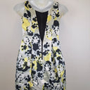 Second-Hand - Veronika Maine Lemon Pansy Satin Midi Dress Size 10 - SwapUp