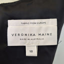 Second-Hand - Veronika Maine Lemon Pansy Satin Midi Dress Size 10 - SwapUp