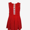 Second-Hand - Review Sweet Polka Dot Lace Cut Out Playsuit Size 12 - SwapUp