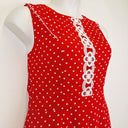 Second-Hand - Review Sweet Polka Dot Lace Cut Out Playsuit Size 12 - SwapUp