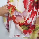 Second-Hand - Meredith Lush Draped Silk Blooms Midi Skirt Size 12 - SwapUp
