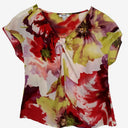 Second-Hand - Meredith Romantic Silk Watercolour Floral Top Size 12 - SwapUp