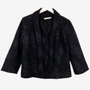 Second-Hand - Lisa Ho Jacquard Cropped Tailored Jacket Size 12 - SwapUp