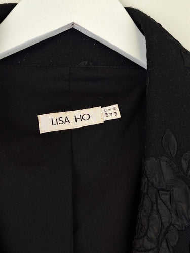 Second-Hand - Lisa Ho Jacquard Cropped Tailored Jacket Size 12 - SwapUp