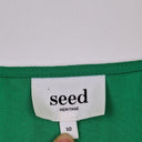 Second-Hand - Seed Vibrant Cross Body Peplum Top Size 10 - SwapUp