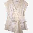 Second-Hand - Laura K Pearl Elegant Draped Top Size 14 - SwapUp