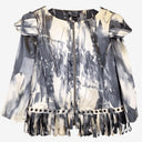 Second-Hand - Harry Who Charcoal Statement Eyelet Jacket Size 12 - SwapUp