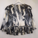 Second-Hand - Harry Who Charcoal Statement Eyelet Jacket Size 12 - SwapUp