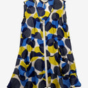 Second-Hand - Verge Ink Blot Silk Front Zip Top Size 12 - SwapUp