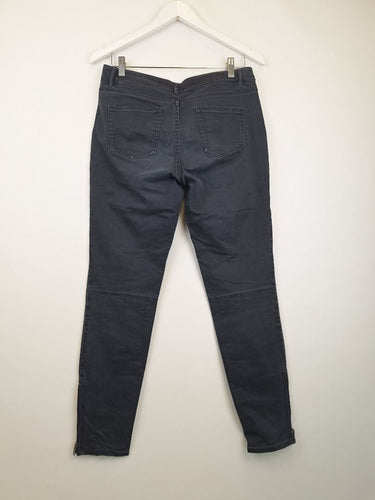 Second-Hand - Country Road Washed Navy Zip Detail Jeans Size 10 - SwapUp