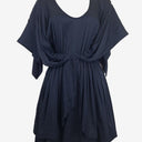 Second-Hand - Camilla and Marc Dark Navy Silk Blend Timon Dress Size 8 - SwapUp