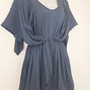 Second-Hand - Camilla and Marc Dark Navy Silk Blend Timon Dress Size 8 - SwapUp