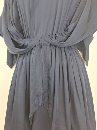 Second-Hand - Camilla and Marc Dark Navy Silk Blend Timon Dress Size 8 - SwapUp
