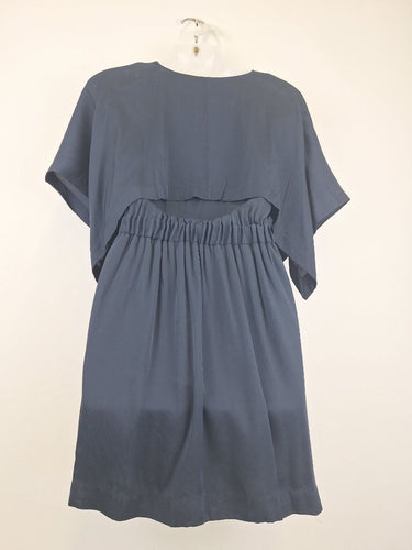 Second-Hand - Camilla and Marc Dark Navy Silk Blend Timon Dress Size 8 - SwapUp