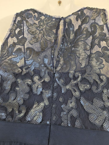 Second-Hand - Wayne Cooper Navy Sequinned Cocktail Mini Dress Size 10 - SwapUp