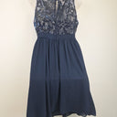 Second-Hand - Wayne Cooper Navy Sequinned Cocktail Mini Dress Size 10 - SwapUp