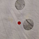 Second-Hand - Foil Silver Polka Dot Casual T-shirt Size M - SwapUp