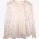 Second-Hand - Sass & Bide Double Act Sheer Spotted Mesh Top Size 6 - SwapUp
