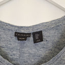 Second-Hand - Tahari Blue Slate Cap Sleeve Casual T-shirt Size M - SwapUp