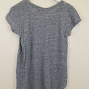 Second-Hand - Tahari Blue Slate Cap Sleeve Casual T-shirt Size M - SwapUp