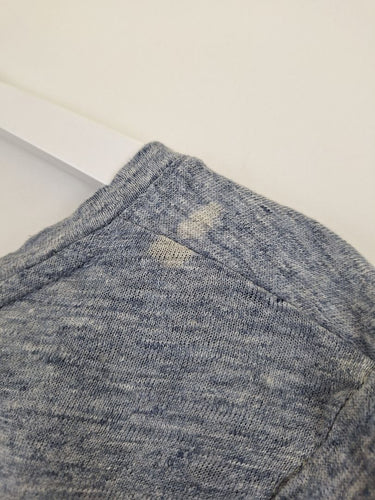 Second-Hand - Tahari Blue Slate Cap Sleeve Casual T-shirt Size M - SwapUp