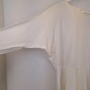 Second-Hand - IMONNI Elegant Ivory Bell Sleeve Top Size 12 - SwapUp