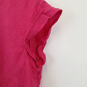 Second-Hand - See Saw Fuchsia 80's Style Linen Top Size 12 - SwapUp