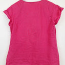 Second-Hand - See Saw Fuchsia 80's Style Linen Top Size 12 - SwapUp