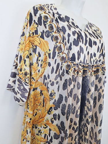 Second-Hand - Issy Embellished Golden Cheetah Dress Size XL - SwapUp