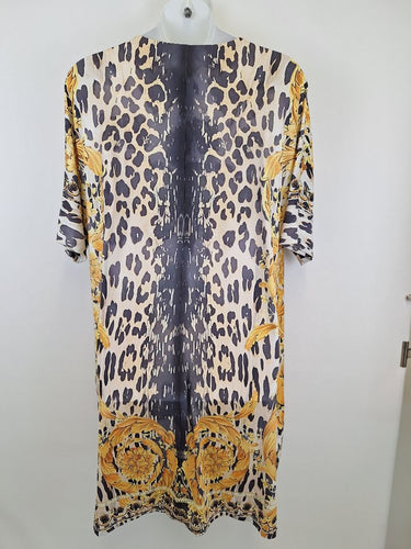 Second-Hand - Issy Embellished Golden Cheetah Dress Size XL - SwapUp