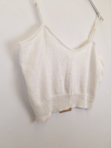 Second-Hand - Dricoper Ecru Marcia Knit Cami Top Size XL - SwapUp