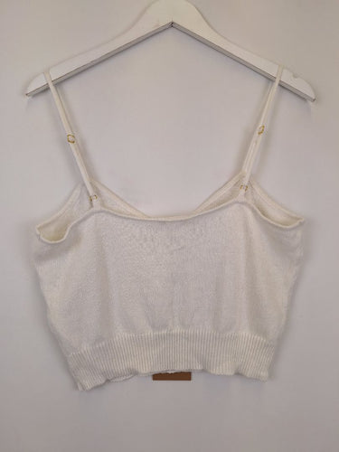 Second-Hand - Dricoper Ecru Marcia Knit Cami Top Size XL - SwapUp