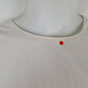 Second-Hand - The Fated Seersucker Crisp Drawstring Midi Dress Size 14 - SwapUp