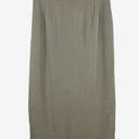 Second-Hand - Talbots Khaki Silk Pencil Midi Skirt Size 14 - SwapUp